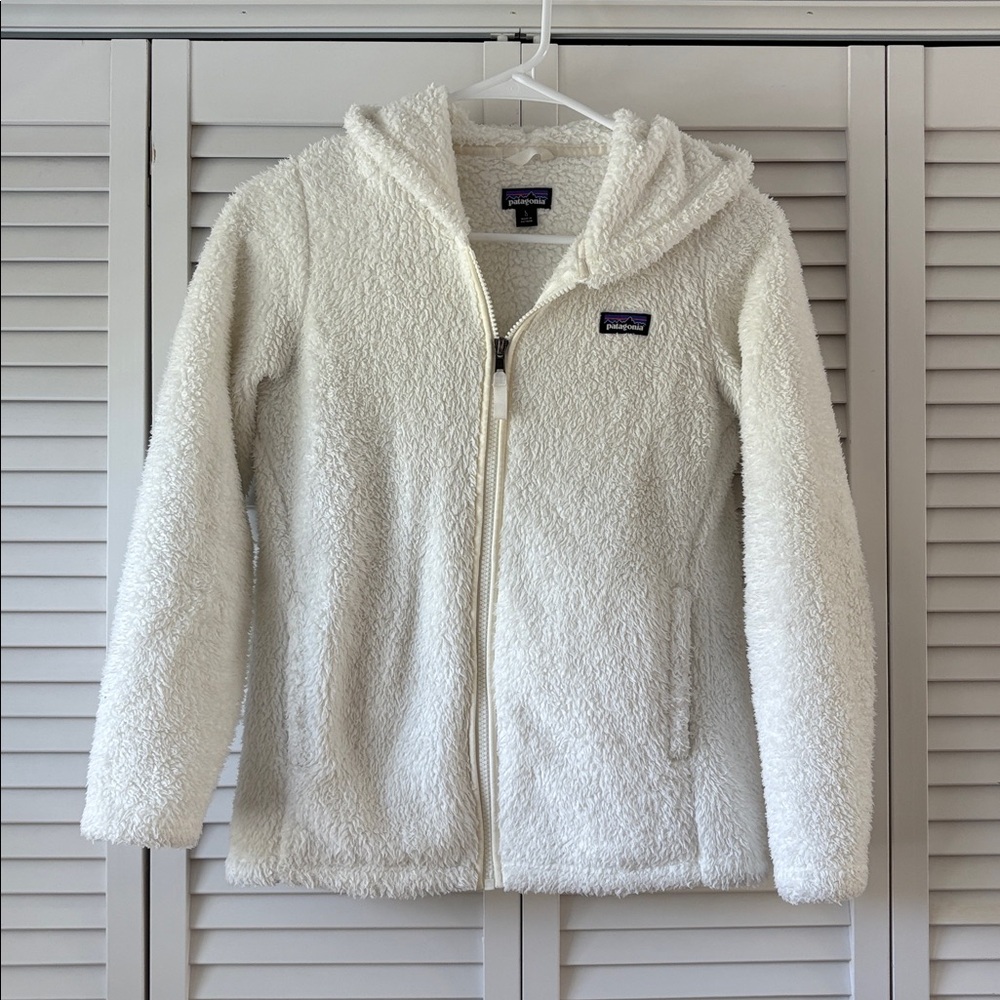 Patagonia Girls Los Gatos Fleece Hoody, size Large (12)
